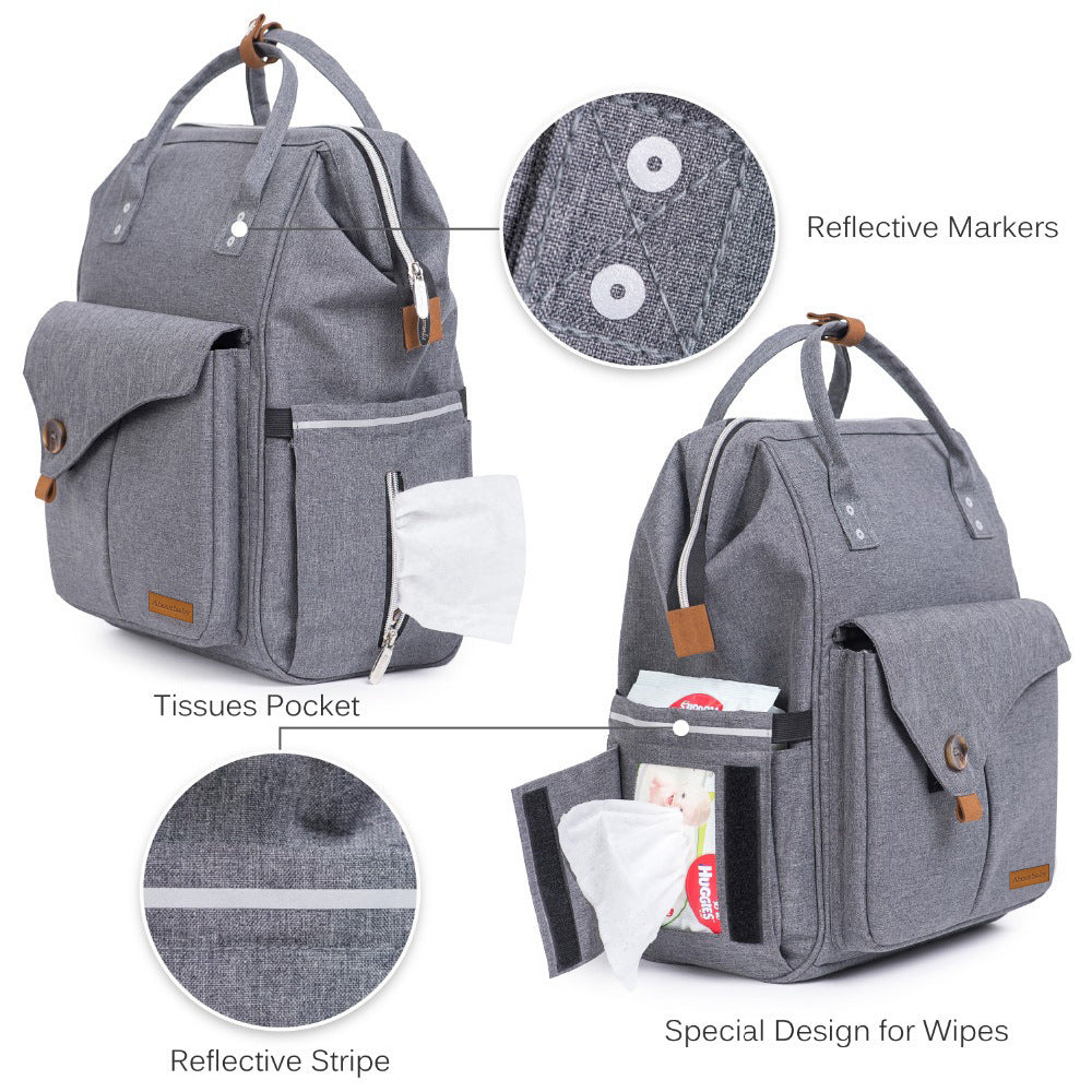 Sac à Dos Maman Imperméable Multifonction – Léger et Spacieux pour Tous Vos Essentiels!™